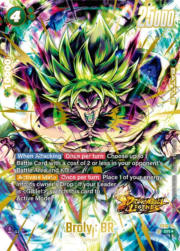 Broly : BR (Bonus Pack Alternate Art) [Starter Deck: Giblet] | Cards and Coasters CA