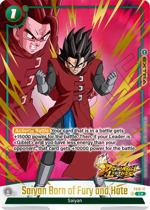 Saiyan Born of Fury and Hate (Bonus Pack Alternate Art) [Starter Deck: Giblet] | Cards and Coasters CA