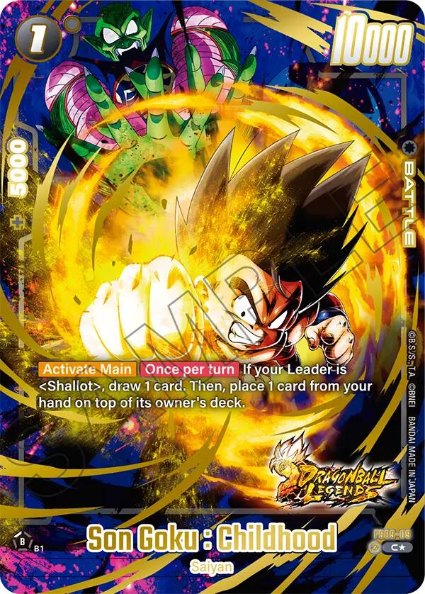 Son Goku : Childhood (Bonus Pack Alternate Art) [Starter Deck: Shallot] | Cards and Coasters CA