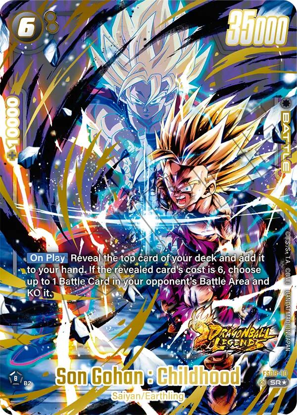 Son Gohan : Childhood (Bonus Pack Alternate Art) [Starter Deck: Shallot] | Cards and Coasters CA