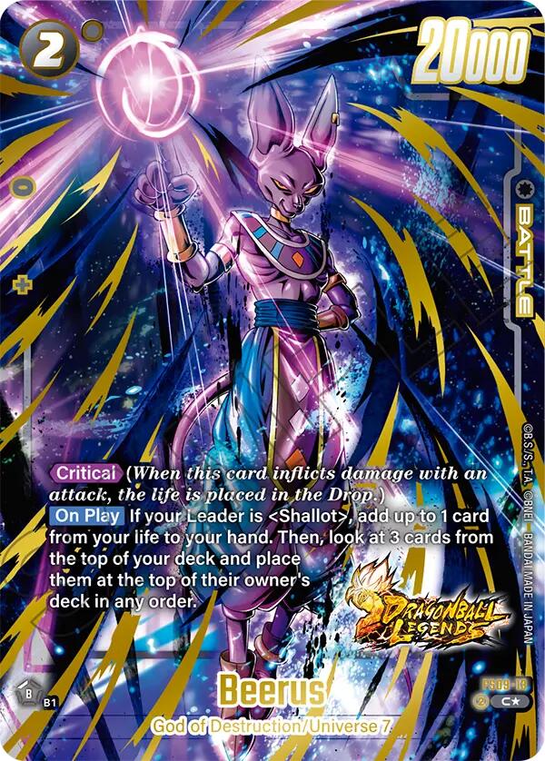 Beerus (Bonus Pack Alternate Art) [Starter Deck: Shallot] | Cards and Coasters CA