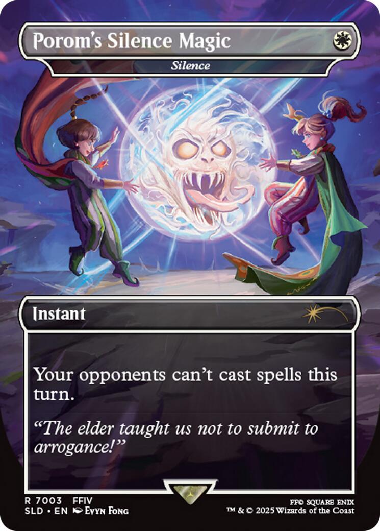Porom's Silence Magic - Silence [Secret Lair Drop Series] | Cards and Coasters CA