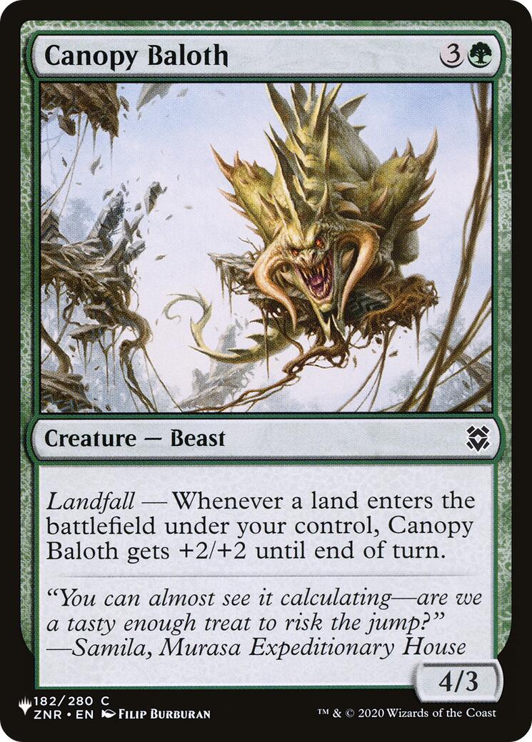 Canopy Baloth [The List] | Cards and Coasters CA