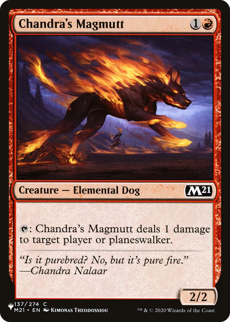 Chandra's Magmutt [The List] | Cards and Coasters CA