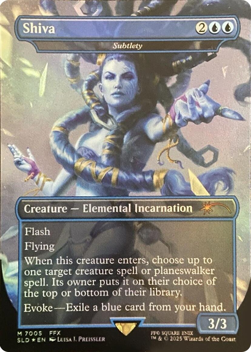 Shiva - Subtlety (Rainbow Foil) [Secret Lair Drop Series] | Cards and Coasters CA