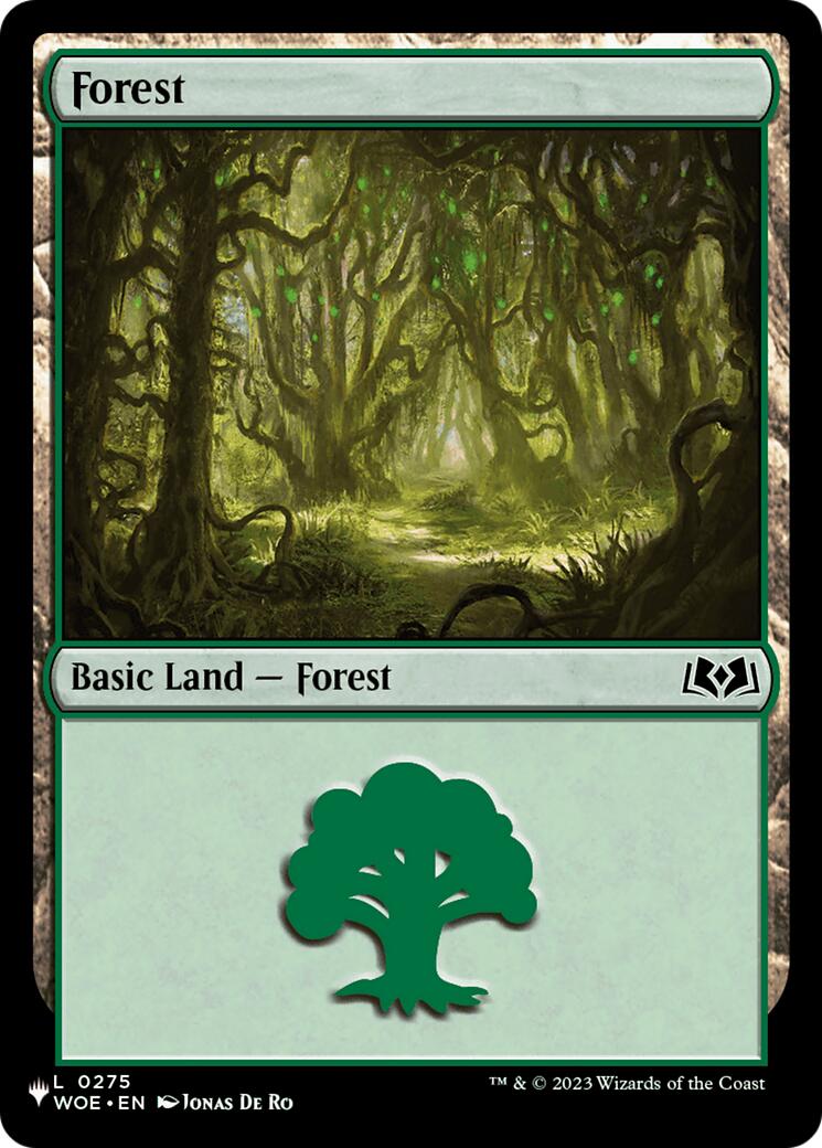 Forest (0275) (WOE) [The List] | Cards and Coasters CA