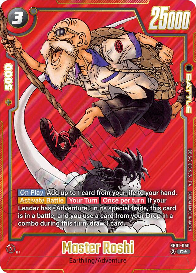 Master Roshi (Alternate Art) [Manga Booster 01] | Cards and Coasters CA