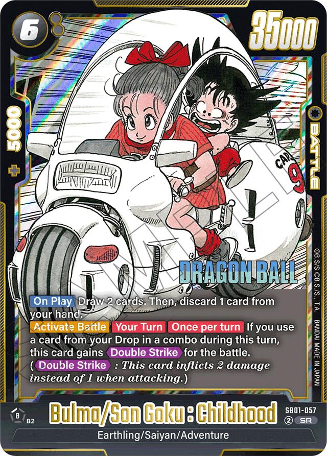 Bulma/Son Goku : Childhood [Manga Booster 01] | Cards and Coasters CA