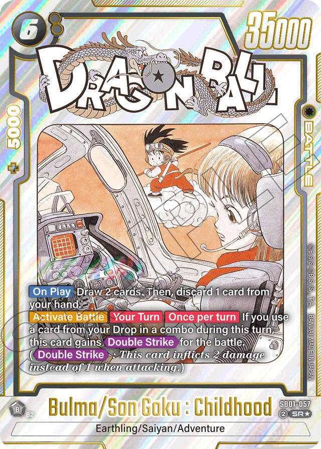 Bulma/Son Goku : Childhood (Alternate Art) [Manga Booster 01] | Cards and Coasters CA