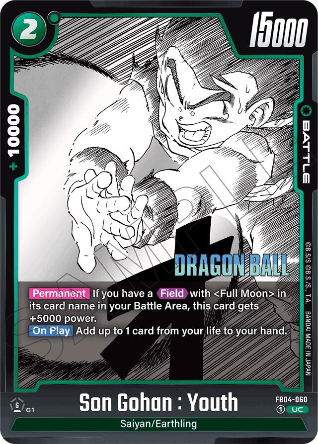 Son Gohan : Youth [Manga Booster 01] | Cards and Coasters CA