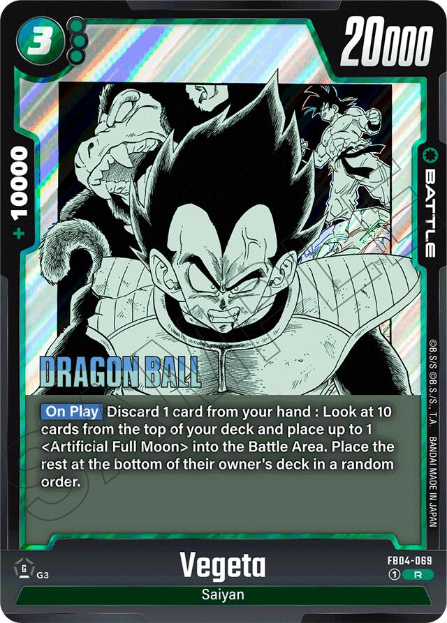 Vegeta (FB04-069) [Manga Booster 01] | Cards and Coasters CA