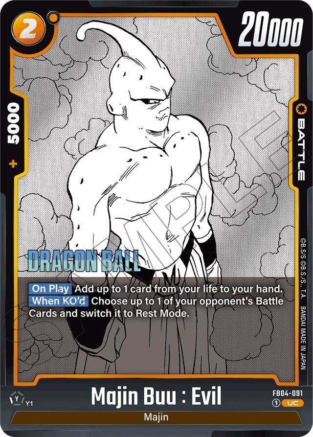 Majin Buu : Evil (FB04-091) [Manga Booster 01] | Cards and Coasters CA