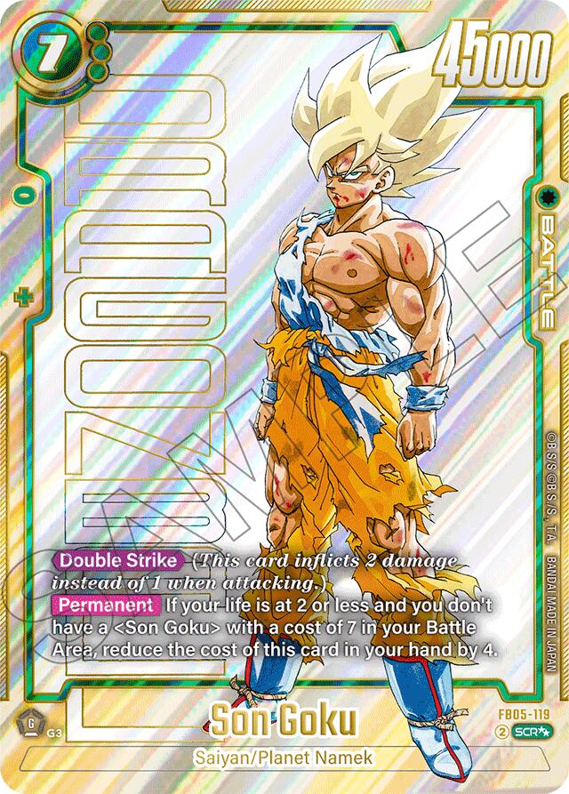 Son Goku (FB05-119) (Super Alternate Art) [Manga Booster 01] | Cards and Coasters CA