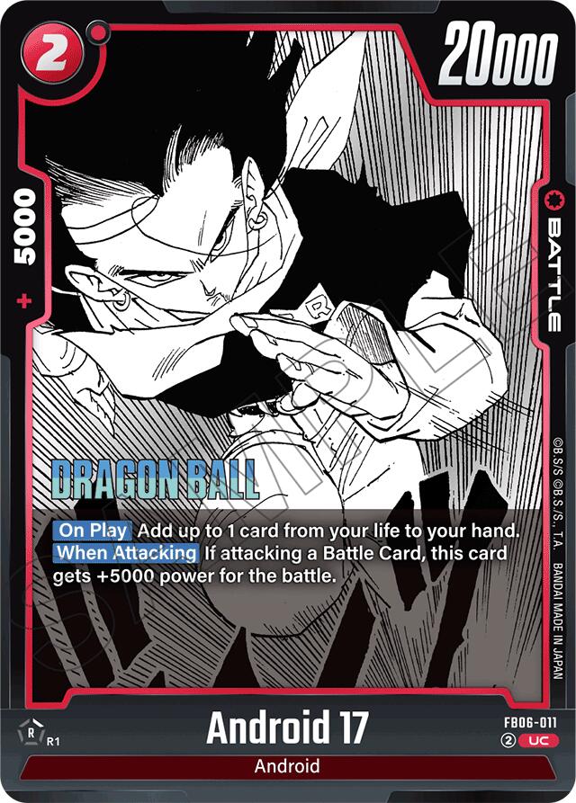 Android 17 (FB06-011) [Manga Booster 01] | Cards and Coasters CA