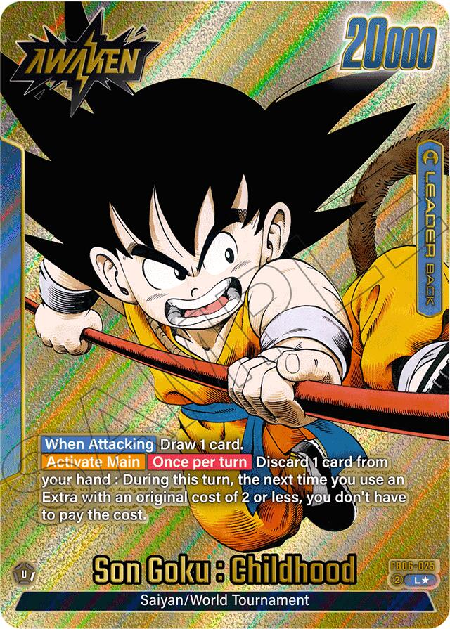 Son Goku : Childhood (FB06-025) (Gold) [Manga Booster 01] | Cards and Coasters CA