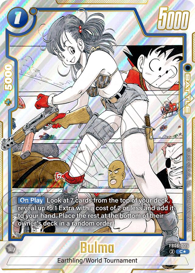 Bulma (FB06-035) (Alternate Art) [Manga Booster 01] | Cards and Coasters CA