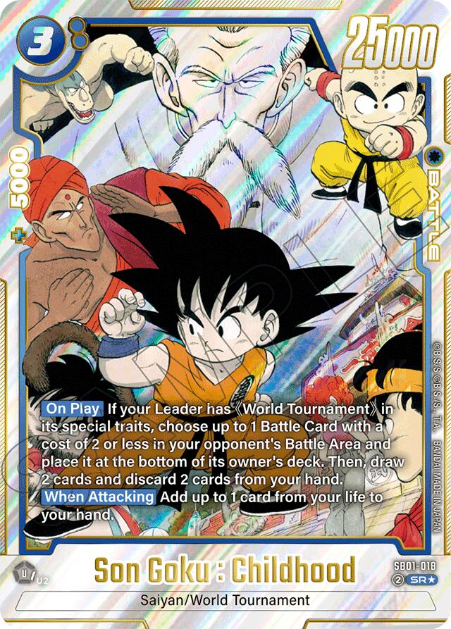 Son Goku : Childhood (SB01-018) (Alternate Art) [Manga Booster 01] | Cards and Coasters CA