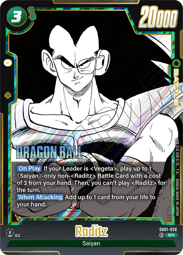 Vegeta (SB01-026) [Manga Booster 01] | Cards and Coasters CA