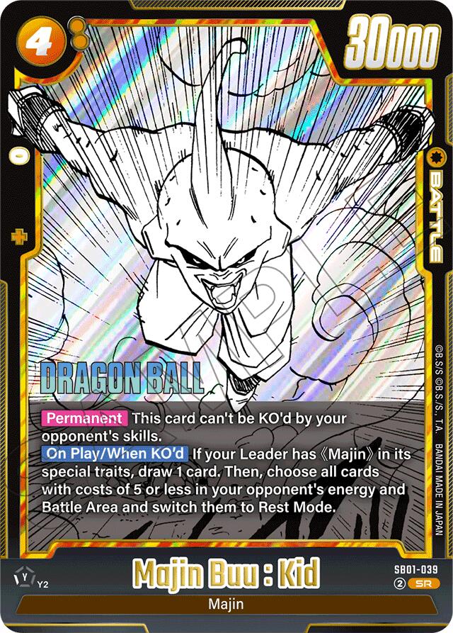 Majin Buu : Kid (SB01-039) [Manga Booster 01] | Cards and Coasters CA