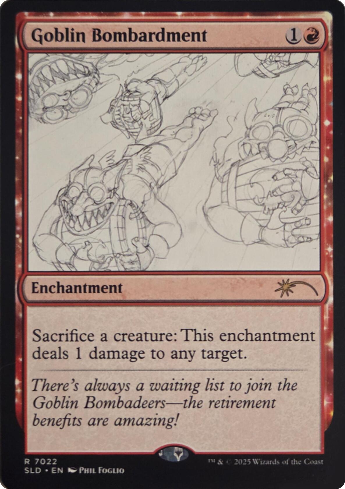 Goblin Bombardment (7022) [Secret Lair Drop Series] | Cards and Coasters CA