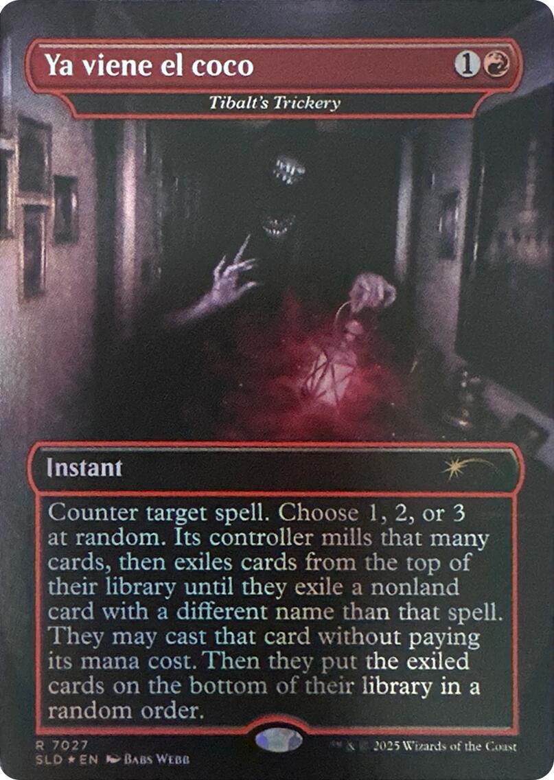 Ya viene el coco - Tibalt's Trickery (Rainbow Foil) [Secret Lair Drop Series] | Cards and Coasters CA