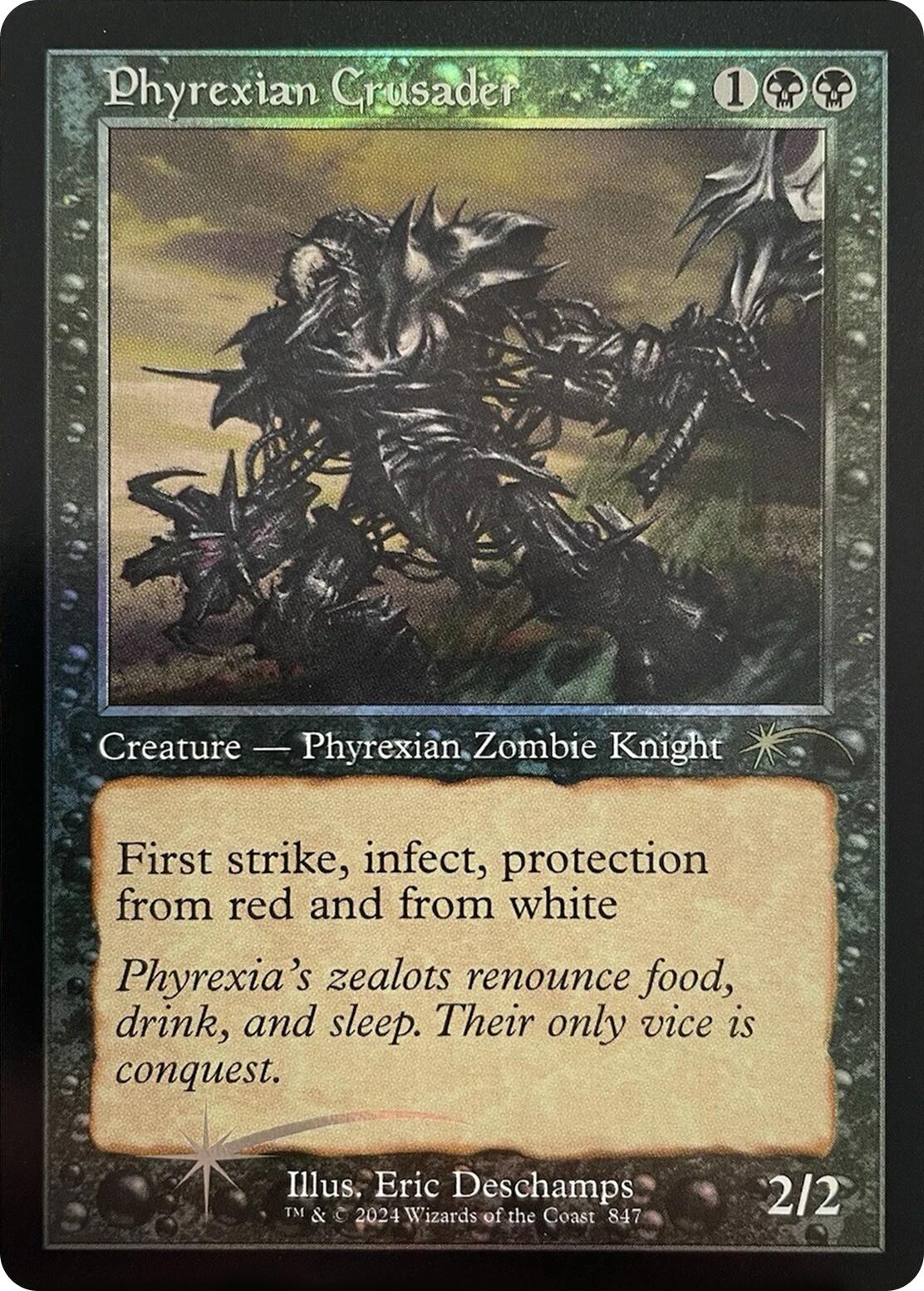 Phyrexian Crusader (Retro Frame) [Secret Lair Drop Series] | Cards and Coasters CA