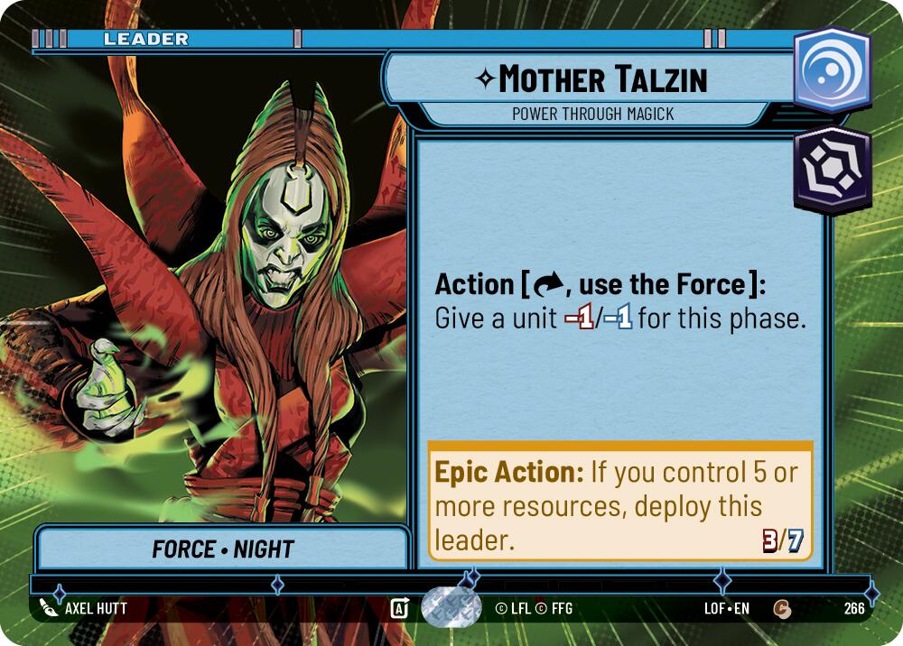 Mother Talzin - Power Through Magick (266) (Hyperspace) (266) [Legends of the Force] | Cards and Coasters CA