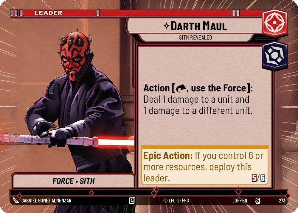 Darth Maul - Sith Revealed (273) (Hyperspace) (273) [Legends of the Force] | Cards and Coasters CA