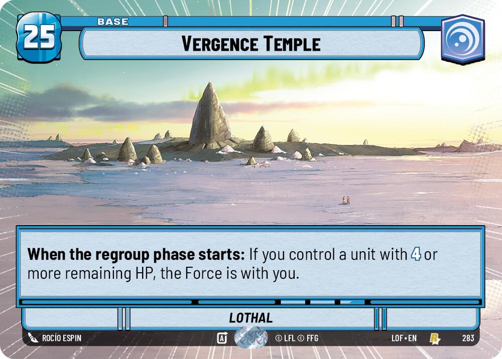 Vergence Temple (283) (Hyperspace) (283) [Legends of the Force] | Cards and Coasters CA