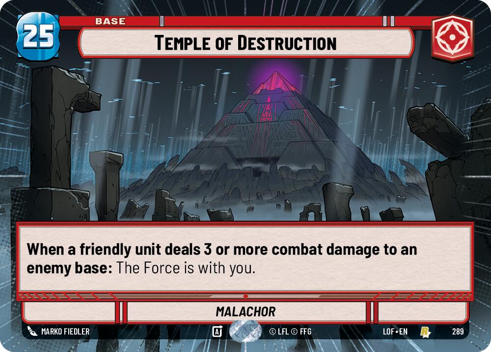 Temple of Destruction (289) (Hyperspace) (289) [Legends of the Force] | Cards and Coasters CA