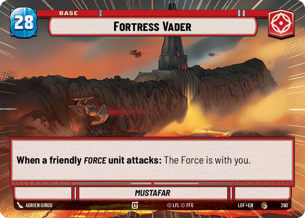 Fortress Vader // Shield (290 // t02) (Hyperspace) (290 // T02) [Legends of the Force] | Cards and Coasters CA