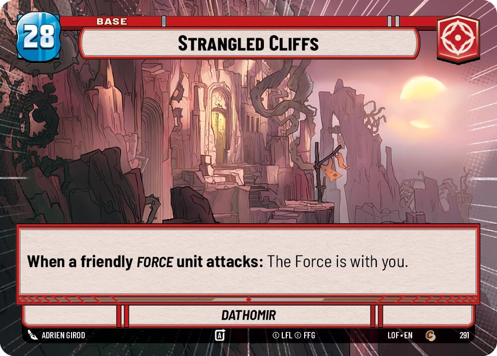 Strangled Cliffs // Experience (291 // t04) (Hyperspace) (291 // T04) [Legends of the Force] | Cards and Coasters CA