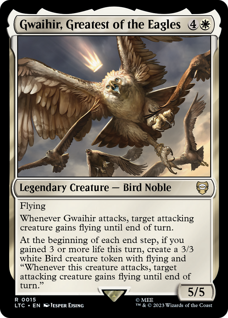 Gwaihir, Greatest of the Eagles [The Lord of the Rings: Tales of Middle-Earth Commander] | Cards and Coasters CA