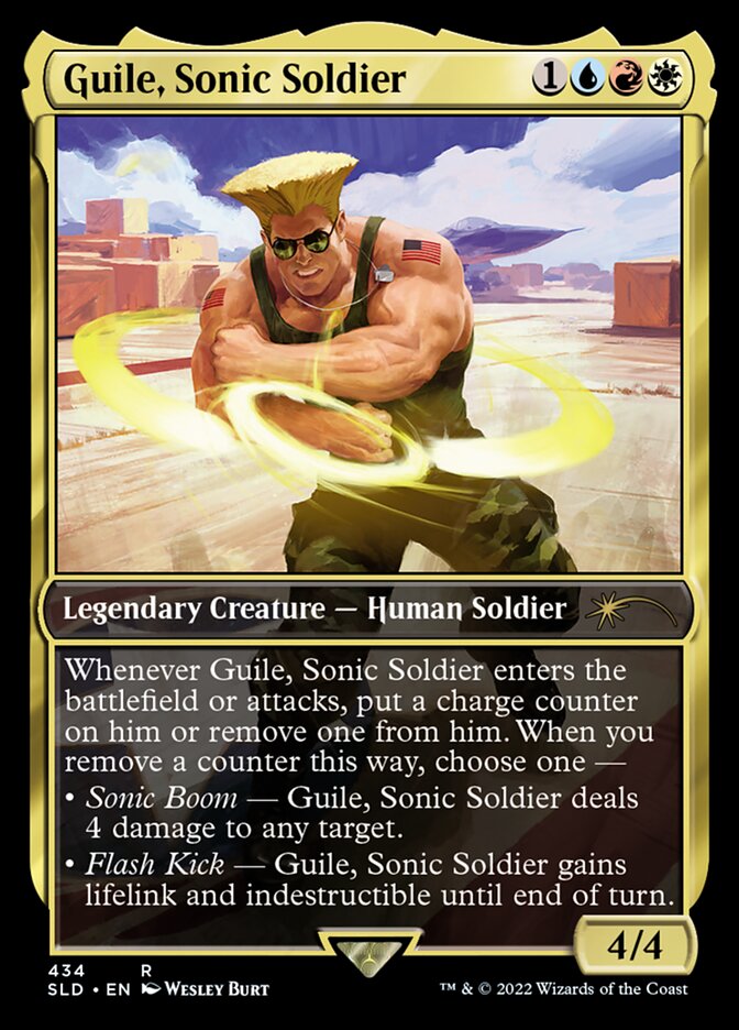 Guile, Sonic Soldier [Secret Lair Drop Series] | Cards and Coasters CA