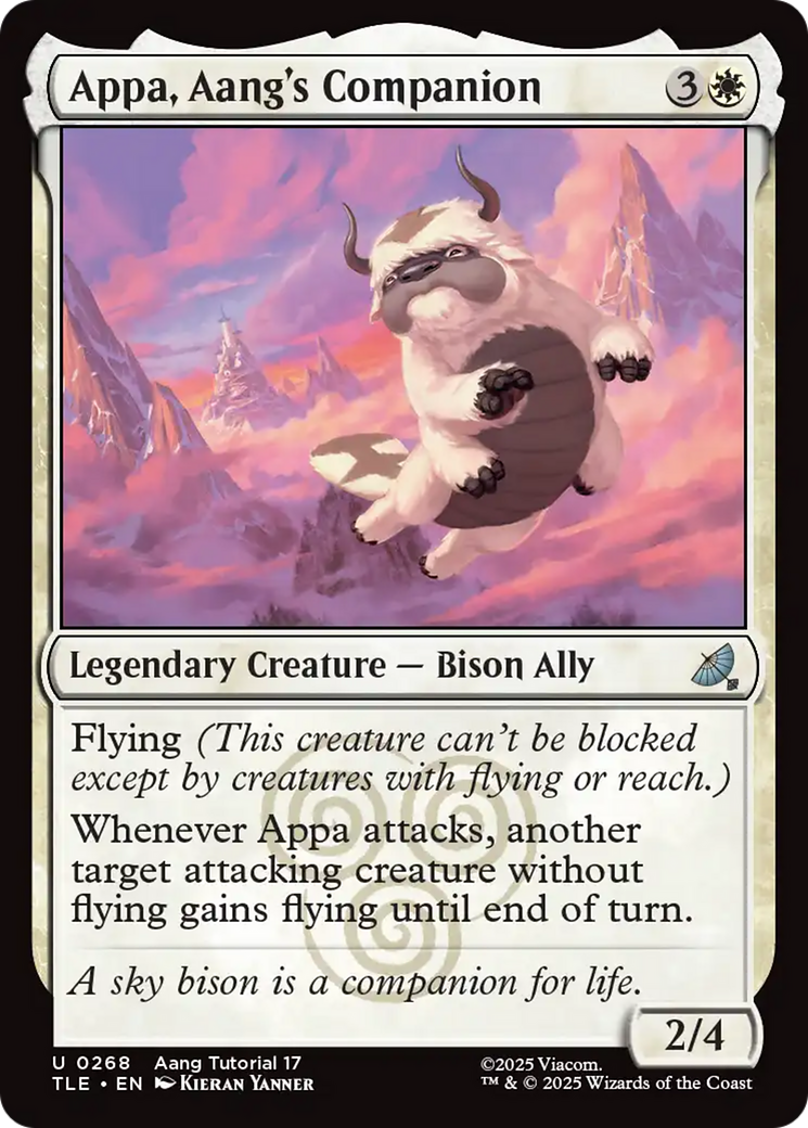 Appa, Aang's Companion (0268) [Avatar: The Last Airbender: Eternal-Legal] | Cards and Coasters CA