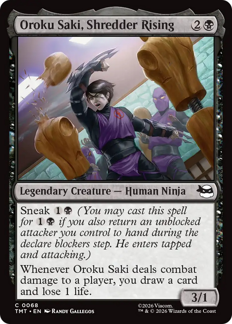 Oroku Saki, Shredder Rising [Teenage Mutant Ninja Turtles] | Cards and Coasters CA