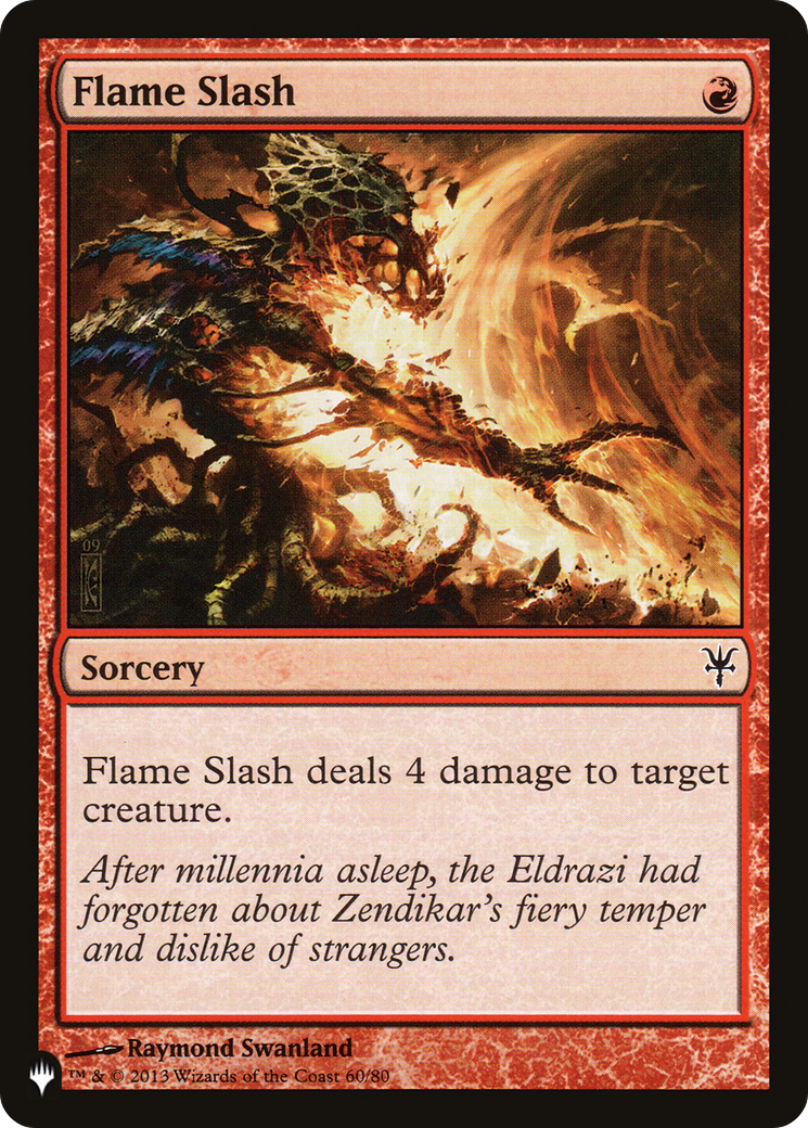 Flame Slash [The List Reprints] | Cards and Coasters CA