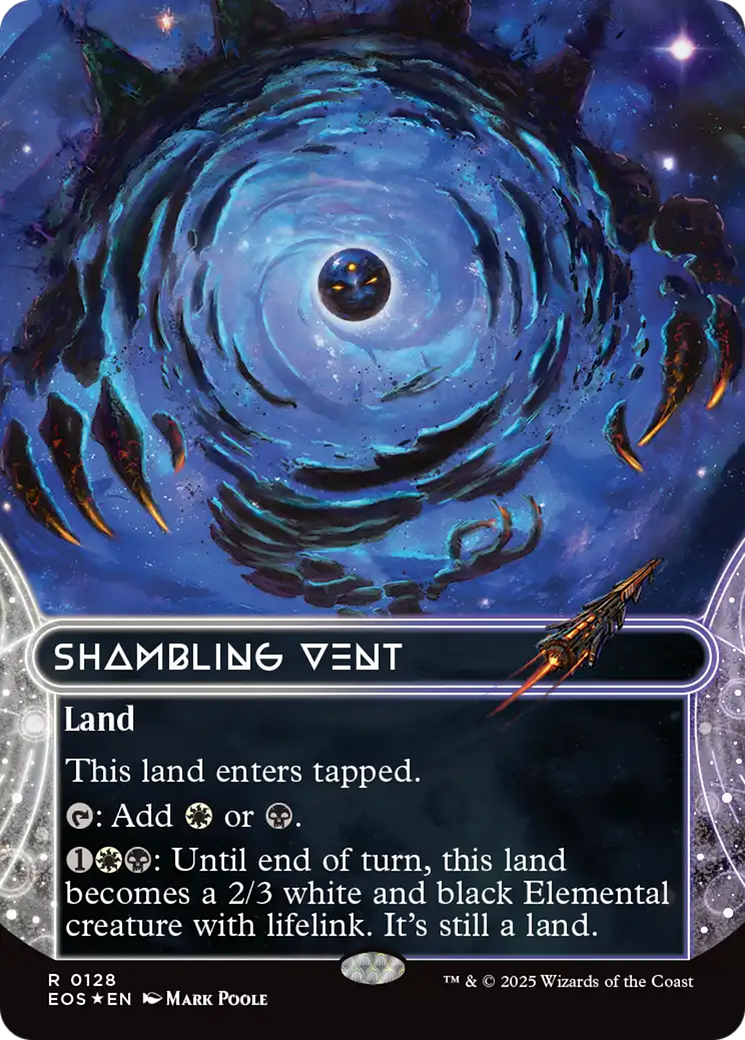 Shambling Vent (0128) (Borderless) (Galaxy Foil) [Edge of Eternities: Stellar Sights] | Cards and Coasters CA