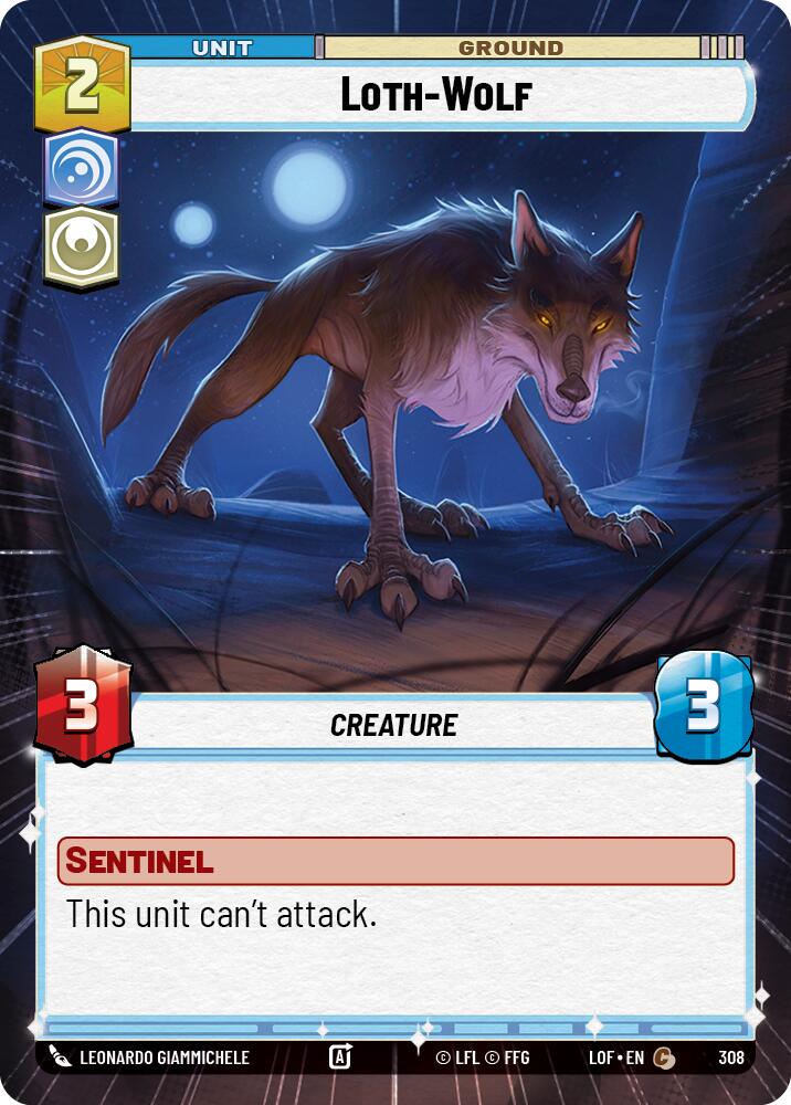 Loth-Wolf (308) (Hyperspace) (308) [Legends of the Force] | Cards and Coasters CA