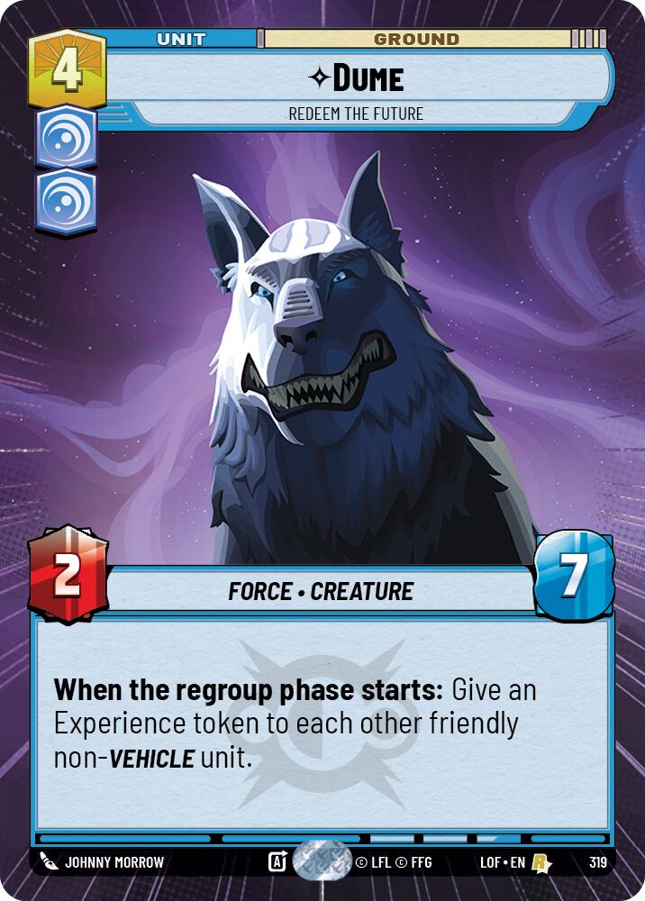 Dume - Redeem the Future (319) (Hyperspace) (319) [Legends of the Force] | Cards and Coasters CA