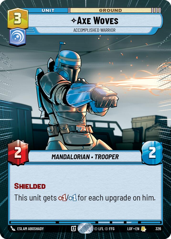 Axe Woves - Accomplished Warrior (326) (Hyperspace) (326) [Legends of the Force] | Cards and Coasters CA
