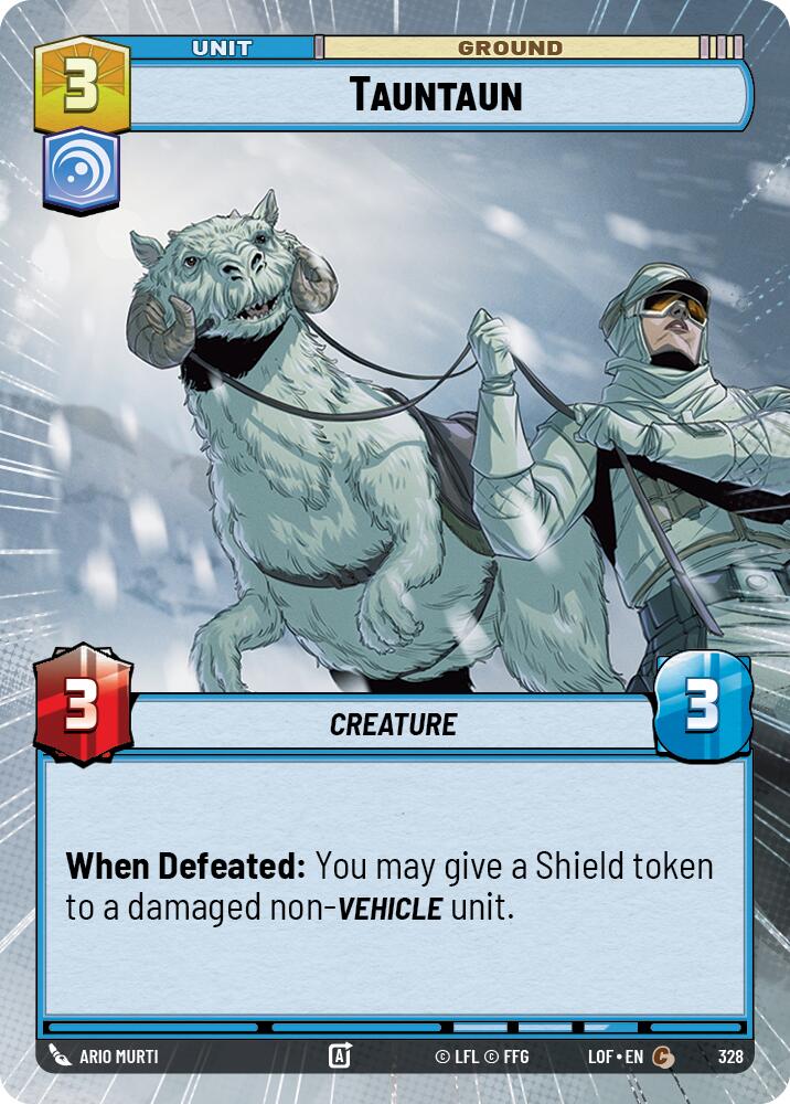 Tauntaun (328) (Hyperspace) (328) [Legends of the Force] | Cards and Coasters CA