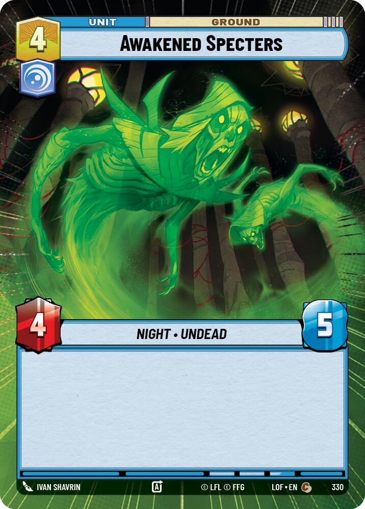 Awakened Specters (330) (Hyperspace) (330) [Legends of the Force] | Cards and Coasters CA