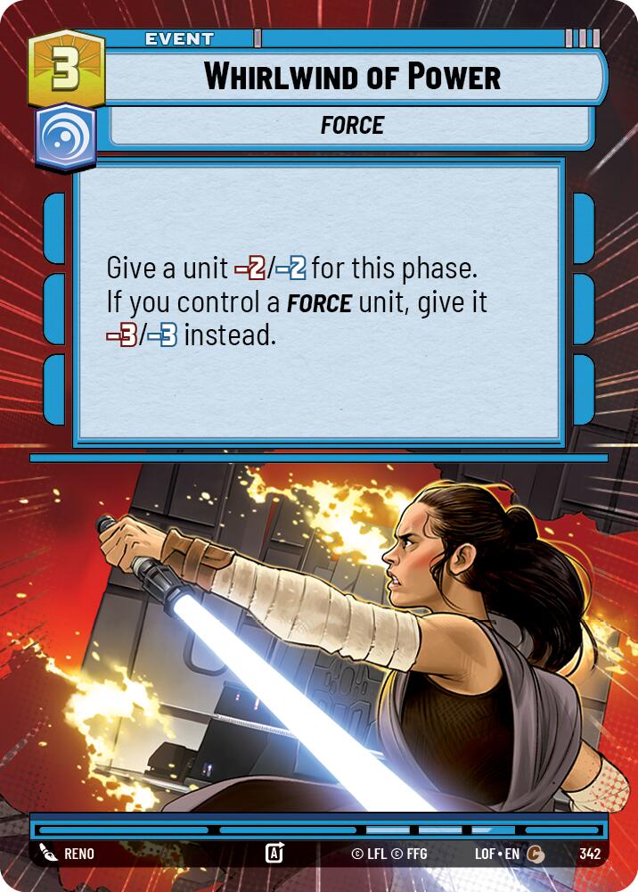 Whirlwind of Power (342) (Hyperspace) (342) [Legends of the Force] | Cards and Coasters CA