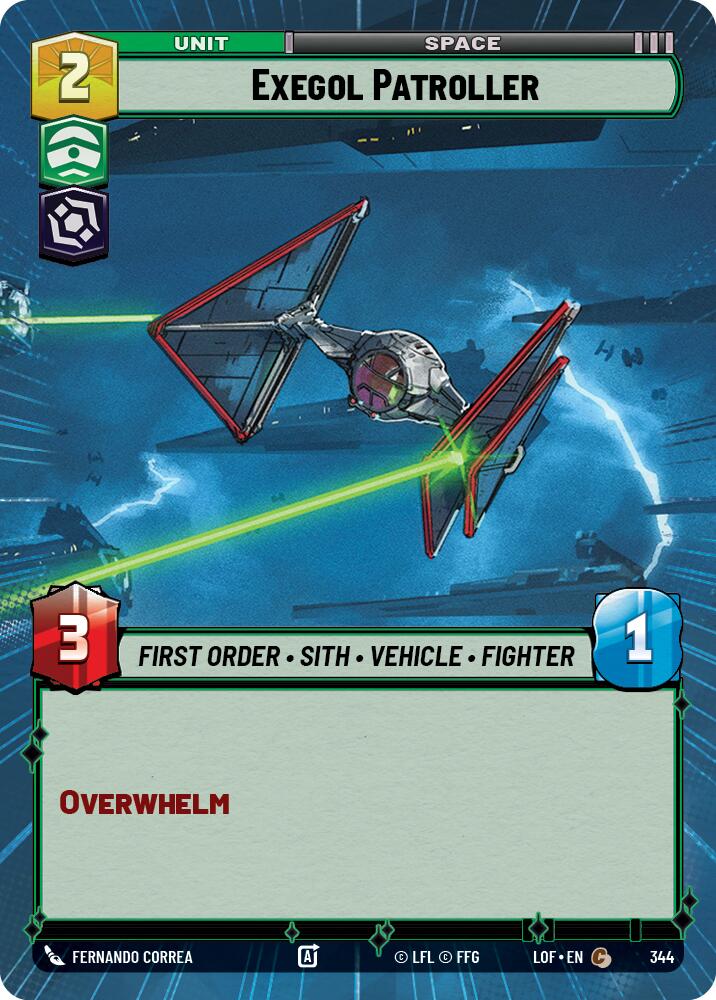Exegol Patroller (344) (Hyperspace) (344) [Legends of the Force] | Cards and Coasters CA
