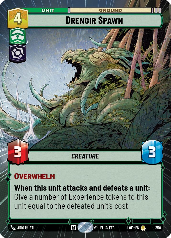 Drengir Spawn (350) (Hyperspace) (350) [Legends of the Force] | Cards and Coasters CA