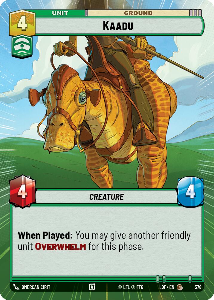 Kaadu (378) (Hyperspace) (378) [Legends of the Force] | Cards and Coasters CA