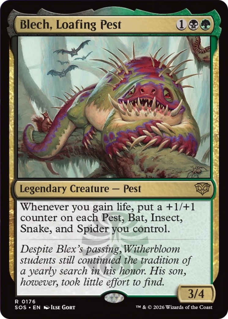 Blech, Loafing Pest [Secrets of Strixhaven] | Cards and Coasters CA