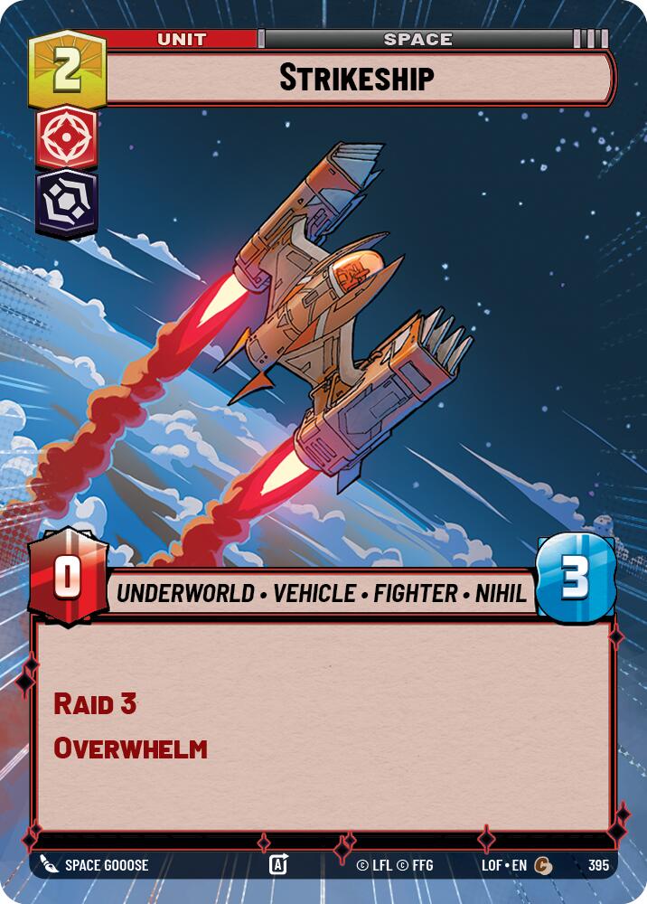Strikeship (395) (Hyperspace) (395) [Legends of the Force] | Cards and Coasters CA