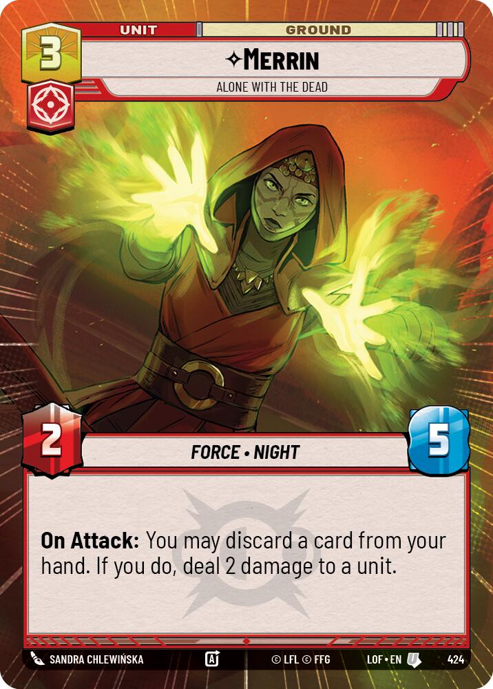 Merrin - Alone with the Dead (424) (Hyperspace) (424) [Legends of the Force] | Cards and Coasters CA